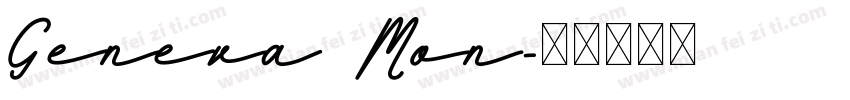 Geneva Mon字体转换